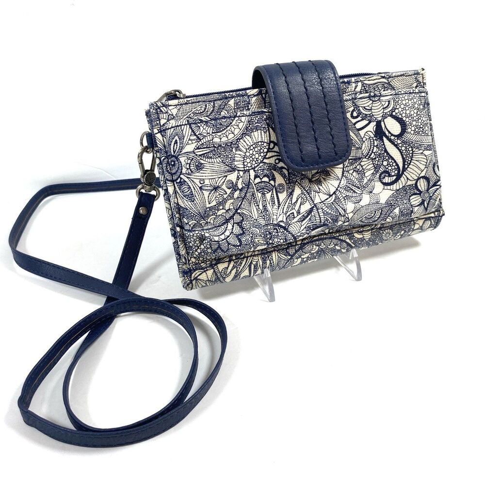 Sakroots Olympic Smart Phone Crossbody Navy Spirit Desert Clutch Wallet